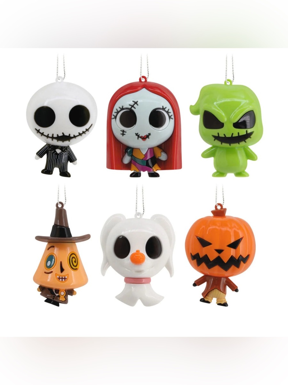 Disney The Nightmare Before Christmas Ornament Set -Jack, Sally & Zero Open Box